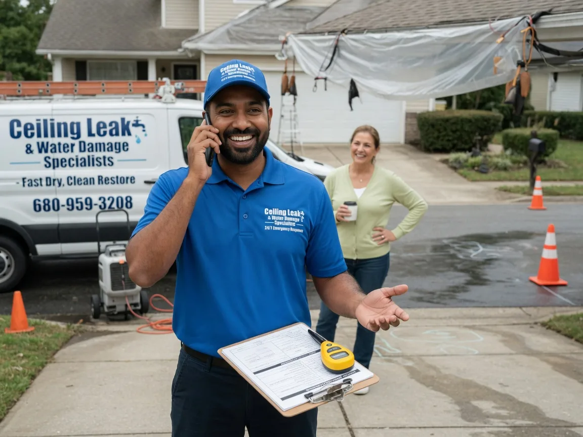 Ceiling Leak Cleanup Stilwell, KS FAQs